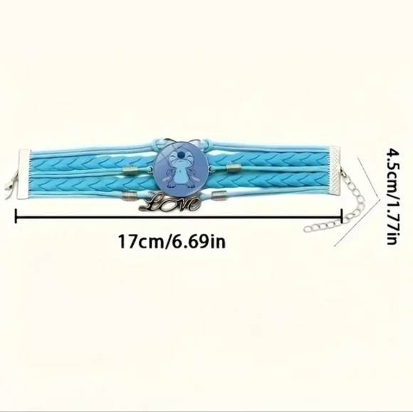 DISNEY | 🎃 Halloween Stitch Cartoon Character Braided Bracelet ~ ♾️ ❤️ - Picture 2 of 9